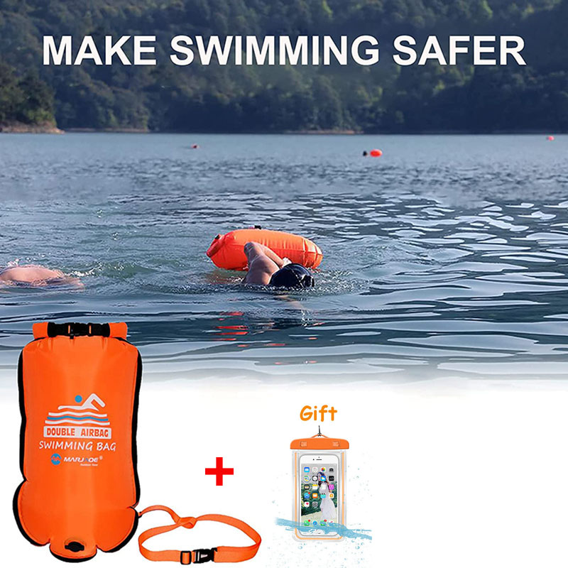Swim Buoy Open Water - Водонепроницаемая надувная плавательная сухая сумка 20
